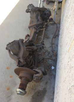 1956 Jaguar frontend with rims and tires