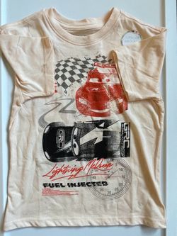 Toddler BoysSize 5 Disney Pixar Cars Lightning McQueen Lightweight Graphic Tee