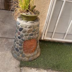 Custom Made Stone Plant Holder