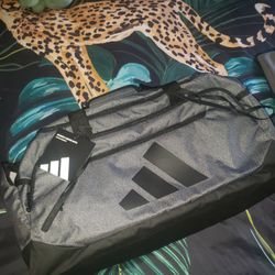 Adidas Duffle Bag Medium Gray And Black