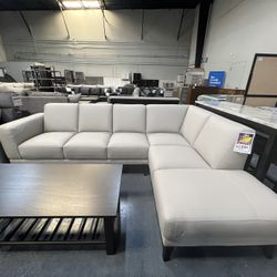 Genuine Leather Sectional