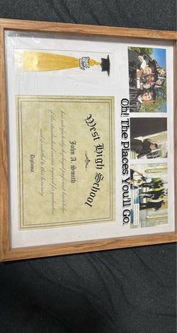 Graduation Diploma Wooden Frame Display