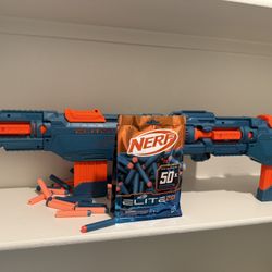 TWO NERF Elite 2.0 Echo CS-10 Blaster (x2) With Foam Darts