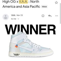 Jordan 1 retro high Virgil Abloh Archive Alaska - $700