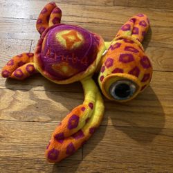 Fiesta Toy Aquarium Sea Turtle Plush Ocean Sea Life 11.5” Orange Big Eye Aruba
