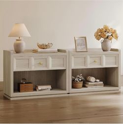 31" Wide Nightstands Set of 2, Large Night Stands with Drawer
Oversized King Size Nightstand Bedside Table for Bedroom, Farmhouse End Side Table Set o