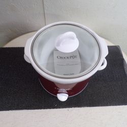 Rice Cooker Burgandy And White