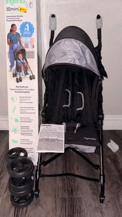 NEW Ingenuity 3D Mini Convenience Stroller – Gray – $55