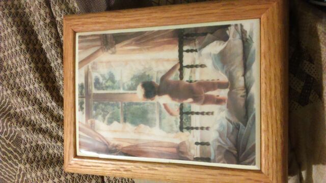 Vintage wood keepsake jewelry box