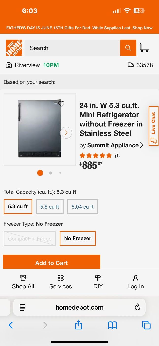 Summit Mini Refrigerator