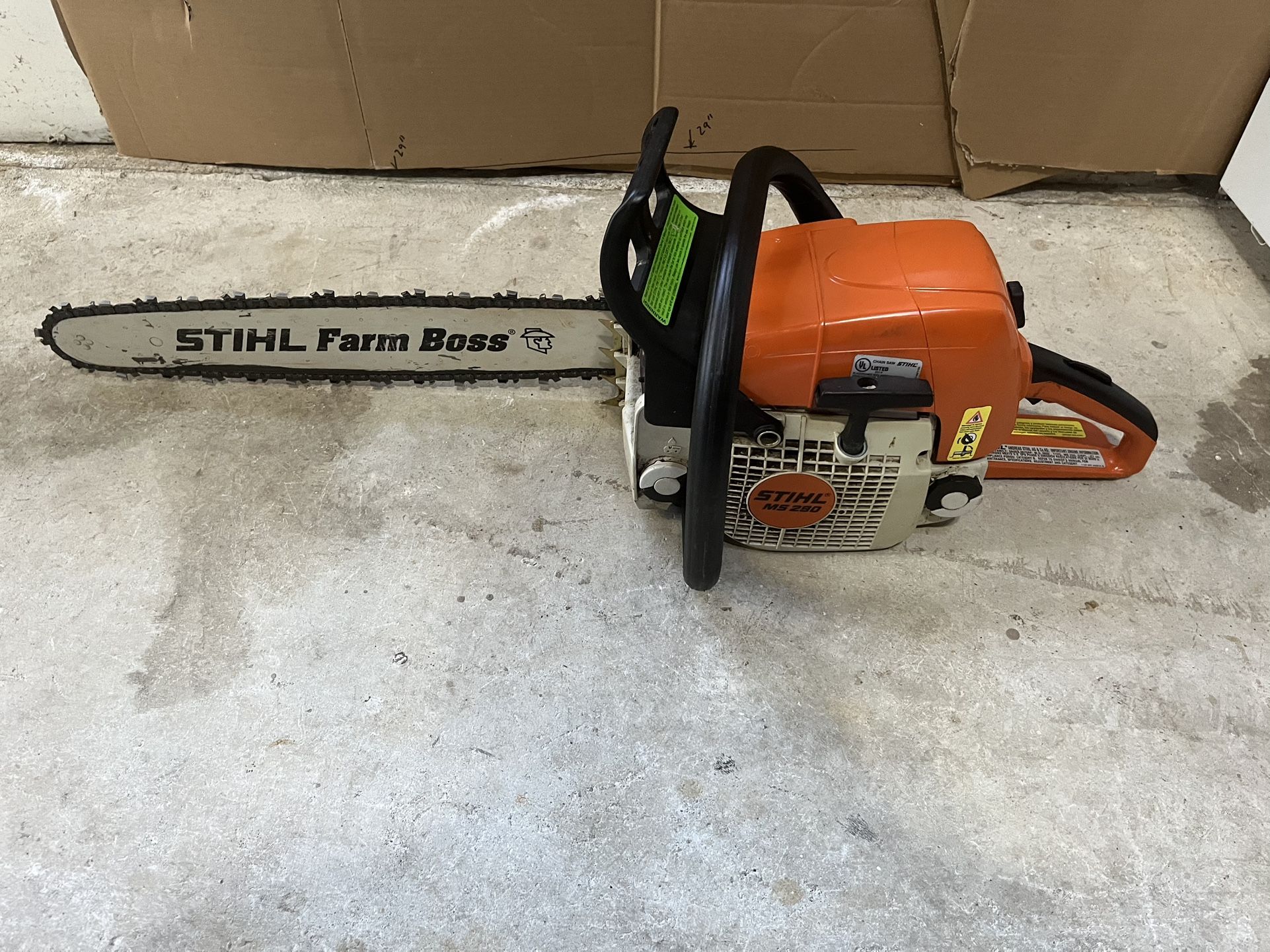 Used Stihl MS 290 FARM BOSS® chain saw with 20” bar.