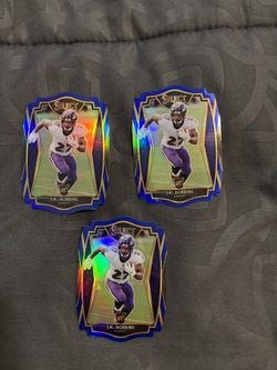 2020 Select Certified JK Dobbins Die Cut Rookie Card Purple Parallel