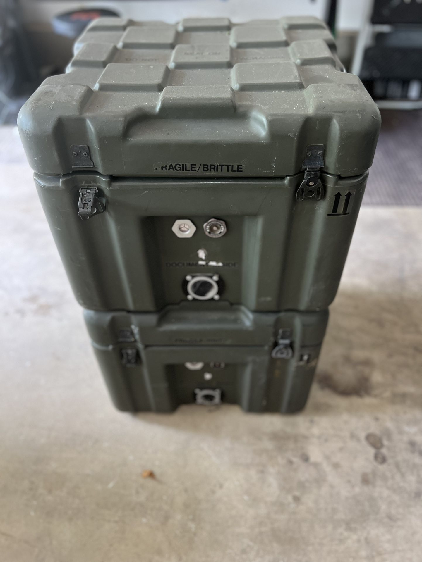 2x Military Storage Cases