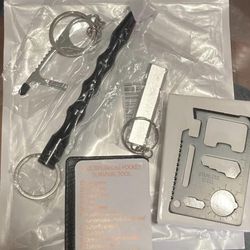 5 in 1 self defense key chain kit /Alarm emergency whistle Protection and safety   
