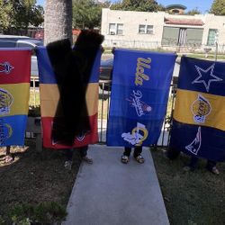 Used Flag Size 3ftx5ft  Cowboys Lakers Patriot, Angels, Lakers, Chargers, UCLA Dodgers Rams  