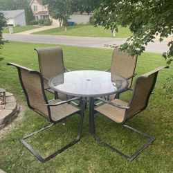 Hampton Bay 4 Seater High Back Patio Set