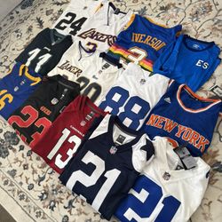 Jerseys Lot! Soccer/ NFL/ NBA