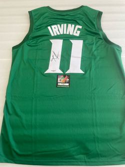 Kyrie Irving High School ST. Patrick Signed Autographed Green 11 Jersey With COA