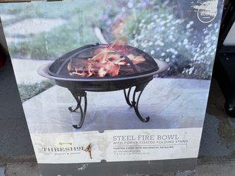Brand New Threshold 26" Steel Fire Bowl