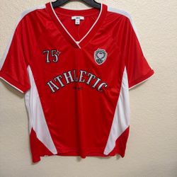 Bar III Athletic Jersey-Style Top Size S