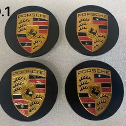 PORSCHE Center Wheel Caps 65MMSize:65mm/2.56inch Fits: 2015-2021 PORSCHE MACAN
