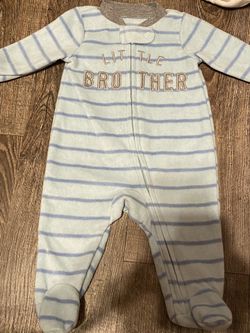 Newborn boy footie pajama