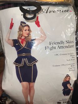 Leg Avenue Friendly Skies Flight Attendant Costume