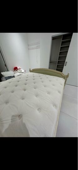 Queen Size French Provincial Bed Frame with Mattress
