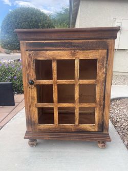 Rustic Wood Cabinet