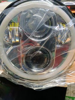 LED Halo 5 And 3/4 Headlights One Set