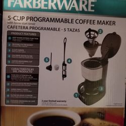 5 cup programmable coffee maker