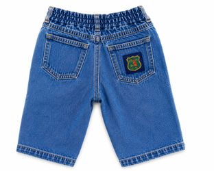 Classic Denim Baby Bermuda Denim Shorts Blue 3-6 Months Elastic Waist Pockets