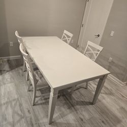 Dinner Table With 4 Chairs New