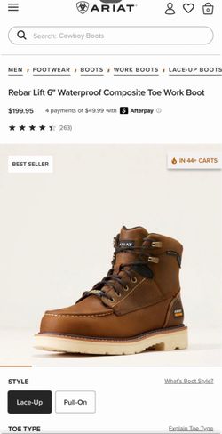 Brand new Ariat work boots size 9.5m