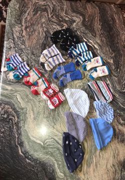 0-3 months/0-6months/6-12month-BABIES-Socks and Ray J beanies (lol)