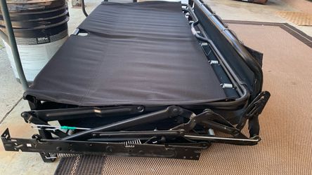 Hide a Bed with full size Simmons mattress.