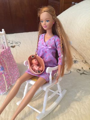 Barbie with pregnant belly