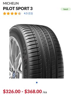 Michelin Pilot Sport 3 245/40R19 255/40R19 all have 6/32nds