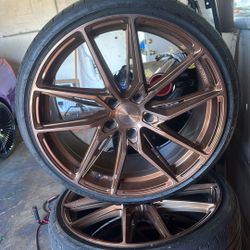 20 Inch Wheels And Tires 20x9 TISL1 Flow Formed Wheels & Bridgestone Run-Flat Tires 5x120
