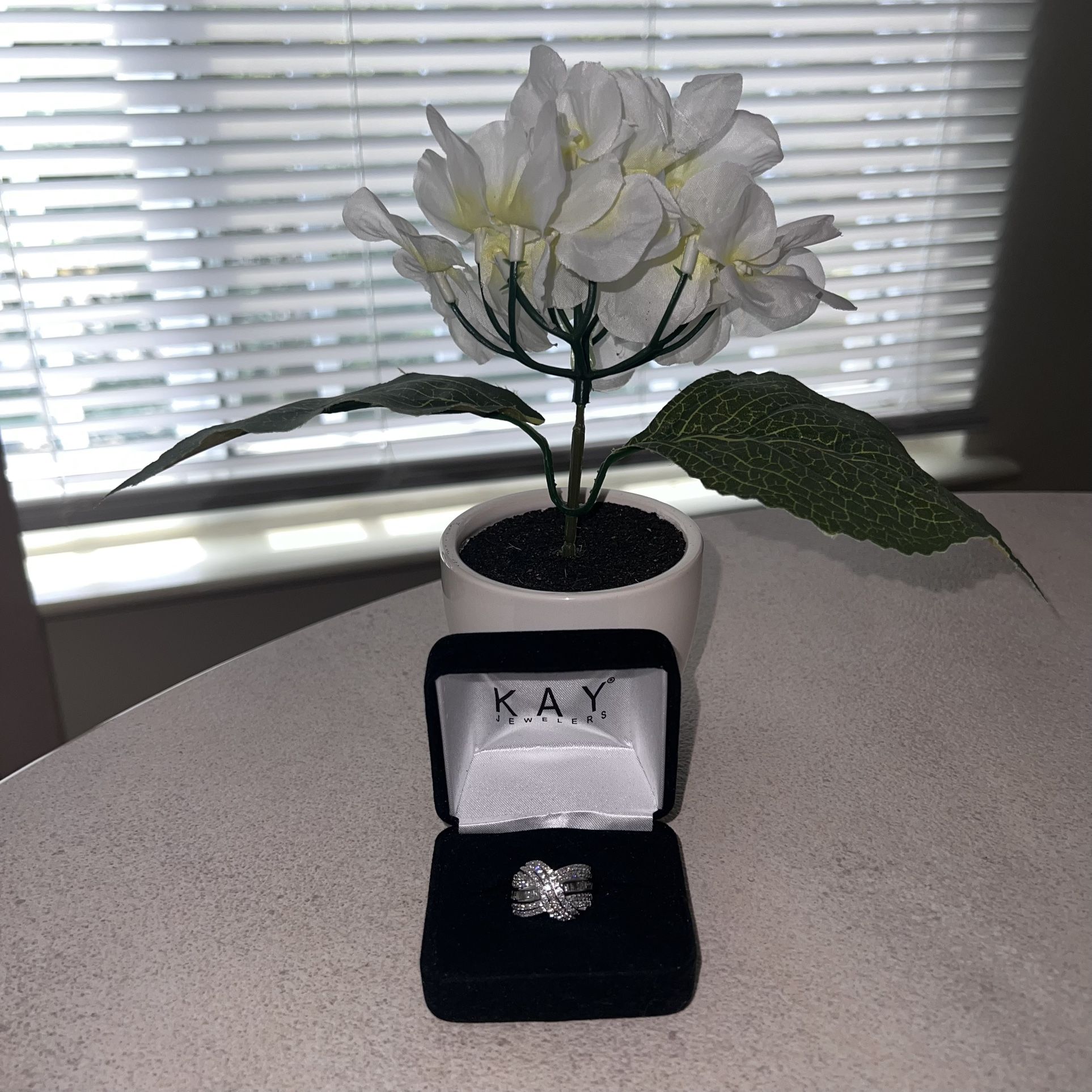 1 Ct Dimond Ring White Gold