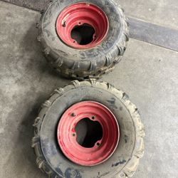 Tubeless 19x7-8 ATC Tires And Rims 