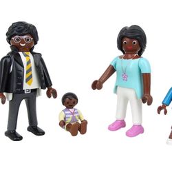 AFRICAN BLACK FAMILY OF 4 Playmobil New