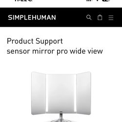 Simplehuman Sensor Mirror Pro Wide View
