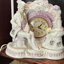 Antique Or Vintage Victorian Clock With Click Light Cord Electric