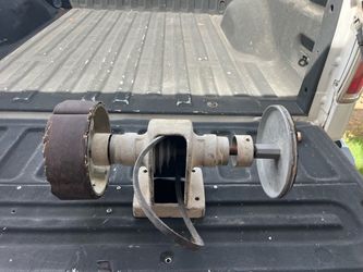 Bench Grinder Motor with Drum Sander Attachment