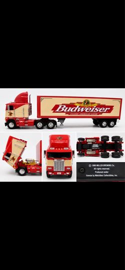 Vintage Matchbox Ultra Budweiser Freightliner C.O.E. Semi Truck Diecast