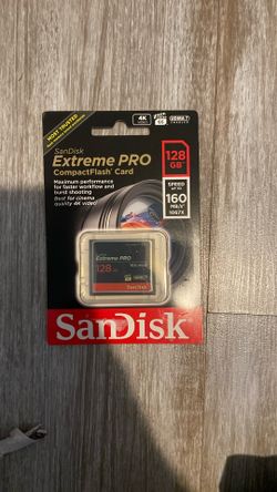 128gb Sandisk Extreme Pro Compactflash Card 4k
