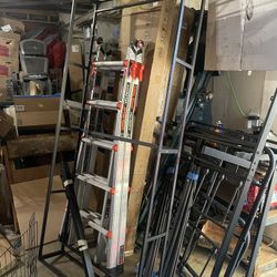 Twin XL bed box, adjustable teal wheeled bed frame, lounge chair, white shelf