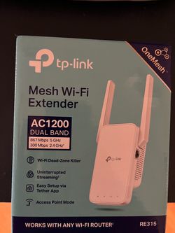 Brand New! TP-Link RE315 AC1200 Mesh Wi-Fi Extender