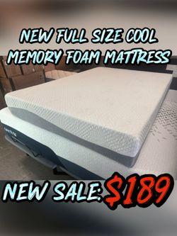NEW FULL SIZE COOL MEMORY FOAM MATTRESS
